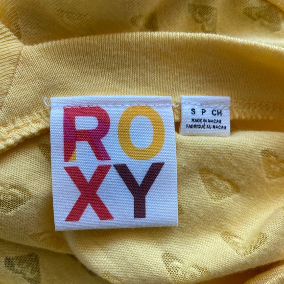 Roxy Logo Embedded Size S Open Back Top - Picture 5 of 10